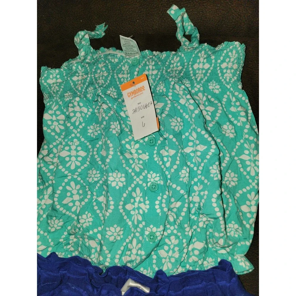 Gymboree‎ sparkle safari tank and shorts size 6 nwt